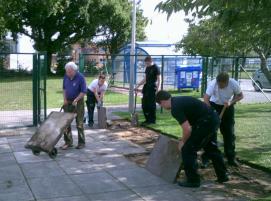 Work begins on the Sensory Garden